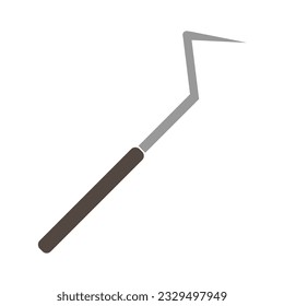 Dental therapy icon and surgical dental instrument illustration