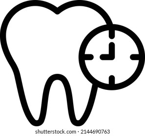 Design-Element für das Design von Dental Time-Symbolen