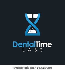 dental time laabs logo design template
