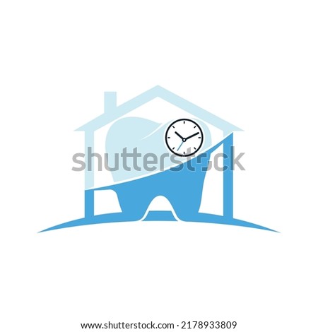 Dental time vector logo design template. Human tooth and clock icon design.	