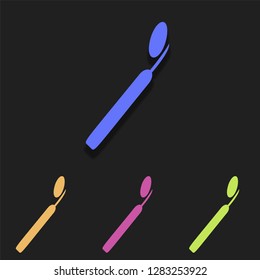dental tool icon in multi color. Simple glyph vector of Medicine set for UI and UX, website or mobile application on white background