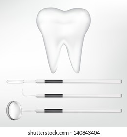 dental tools. eps10 vector illustration