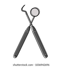 Dental tools symbol