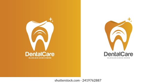 Dental and tooth care logo Template vector illustration icon design