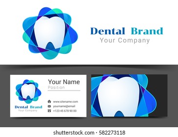 Dental Tooth Corporate Logo Business Card Stock Vector (Royalty Free ...