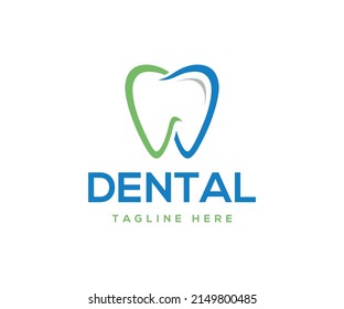 Dental Tooth, Dentist Logo Graphic. Abstract Tooth Logo Design Template.