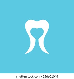 Dental tooth logo design.