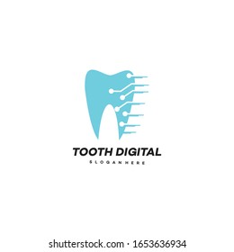 Design-Vorlage für Dentalzahn-Logo - Vektorillustration.