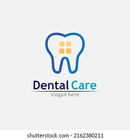 Dental and tooth logo Template vector illustration icon design