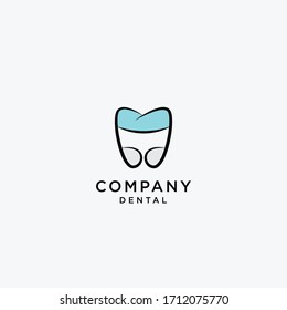 Dental tooth Logo Vector Design Template