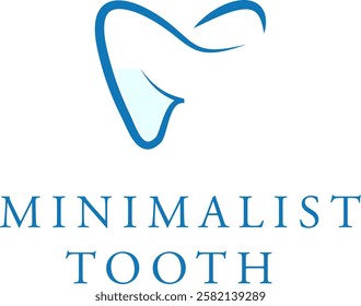 Dental tooth minimalist clean logo