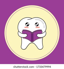 Dental Tooth Reading Illustration (Vector)