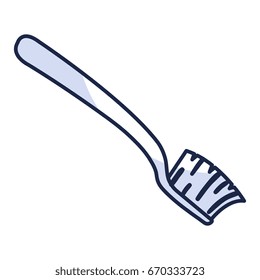 dental toothbrush isolated icon