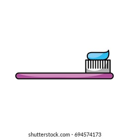 dental toothbrush isolated icon