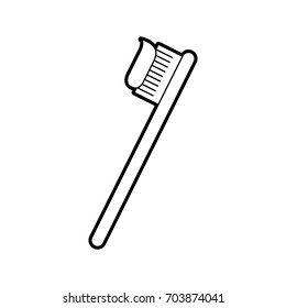 dental toothbrush isolated icon