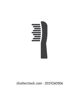 Dental toothbrush vector icon. filled flat sign for mobile concept and web design. Tooth brush glyph icon. Symbol, logo illustration. Vector graphics