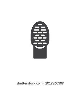 Dental toothbrush vector icon. filled flat sign for mobile concept and web design. Tooth brush glyph icon. Symbol, logo illustration. Vector graphics