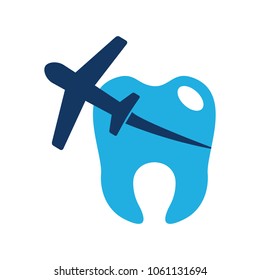 Dental Travel Logo Icon Design