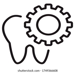 Dental Treatment icon vector for web and app