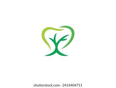 dental tree logo, healthcare simple modern, clinic design template