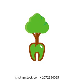 Dental Tree Logo Icon Design