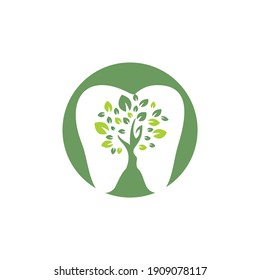 Design-Vorlage für das Design von Dentalbaum-Vektorgrafiken-Logo. Konzept des Dental Medical Logos.	