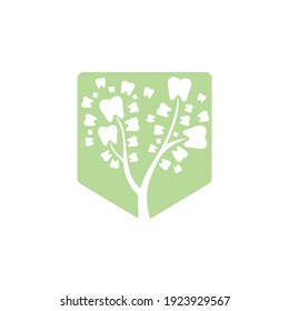 Dental tree vector logo design template. Dental tree vector logo template.