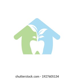 Plantilla de diseño del logotipo del vector del árbol dental. Plantilla de logotipo vectorial Dentrees.