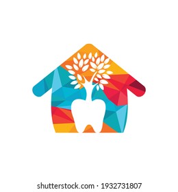 Dental tree vector logo design template. Dentrees vector logo template.