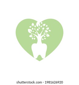 Dental tree vector logo design template. Dentrees vector logo template.