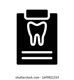 dental vector glyph flat icon 