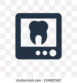 Dental vector icon isolated on transparent background, Dental transparency concept can be used web and mobile