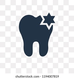 Dental vector icon isolated on transparent background, Dental transparency concept can be used web and mobile
