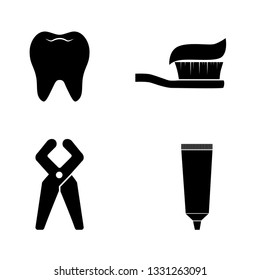 Dental vector icon set.