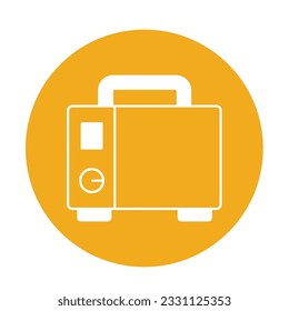 Icono de vector dental con colores de fondo de moda que pueden editar o modificar fácilmente

