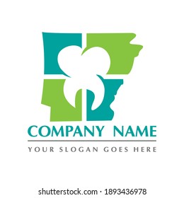 Dental Vector , illinois dental abstract logo