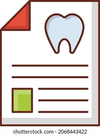 dental Vector illustration on a transparent background. Premium quality symbols.Vector line flat color icon for concept and graphic design.