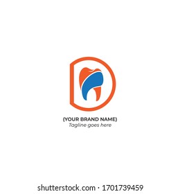 Dental vector logo, dentist clinic vector logo design 