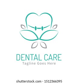 Dental Vector Logo Design. Dentist Logo Template. Dental Clinic Creative Company Vector Logo.