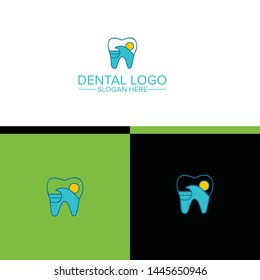Dental Vector  Logo Design.Creative Dentist Logo. Dental Clinic Creative Company Vector Logo.Vector Logo Template For icon Medical Industrial