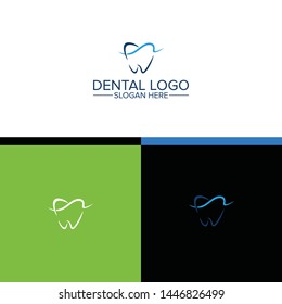 Dental Vector  Logo Design.Creative Dentist Logo. Dental Clinic Creative Company Vector Logo.Vector Logo Template For icon Medical Industrial