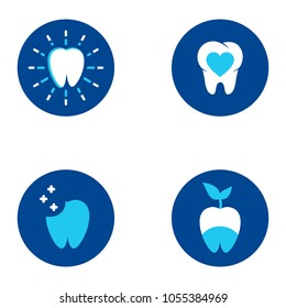 Dental vector logo icon illustration collection
