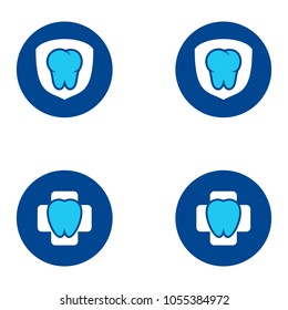 Dental vector logo icon illustration collection
