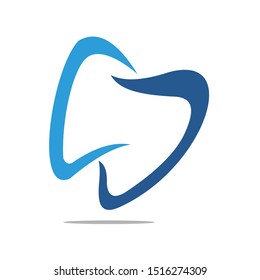 dental vector logo, icon template for dental clinic. dentist treatment and health and mouth
