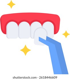 Dental Veneer Icon Flat Vector Illustration