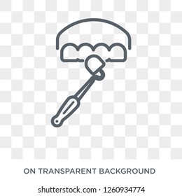 Dental veneer icon. Trendy flat vector Dental veneer icon on transparent background from Dentist collection. High quality filled Dental veneer symbol use for web and mobile