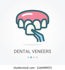 Dental Veneers Vector Icon