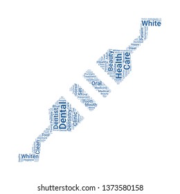 dental word cloud. tag cloud about dental