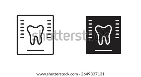 Dental X ray icon Design Illustrations. editable web icons