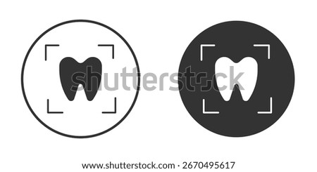 Dental X ray icon simple solid style concept. Clipart vectors